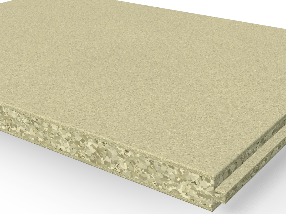 18mm P5 Chipboard Flooring T&G 2400 x 600mm, close-up of the edge