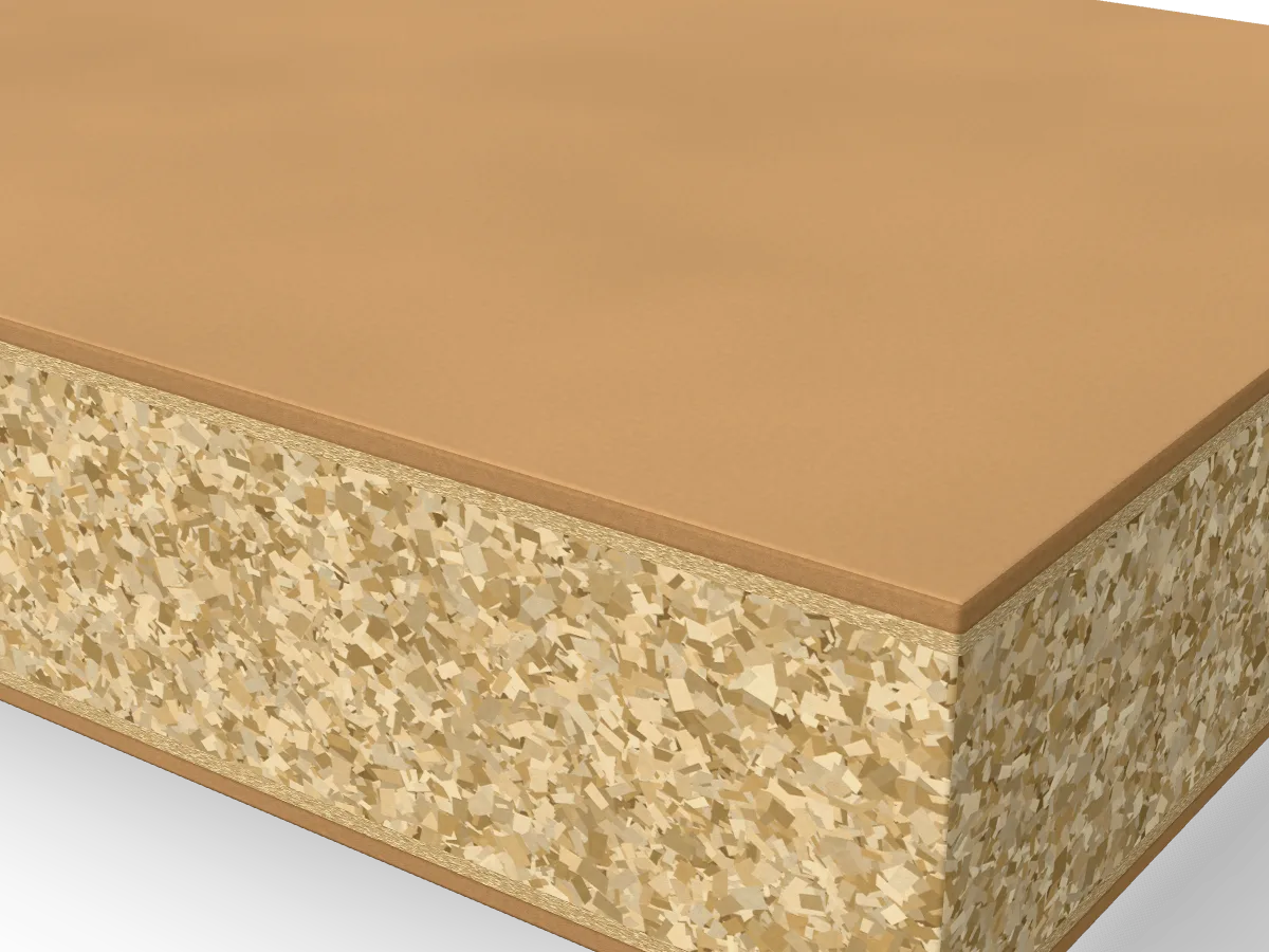 54mm FD60 Fire Door Blank 2135 x 1020mm, close-up of the edge