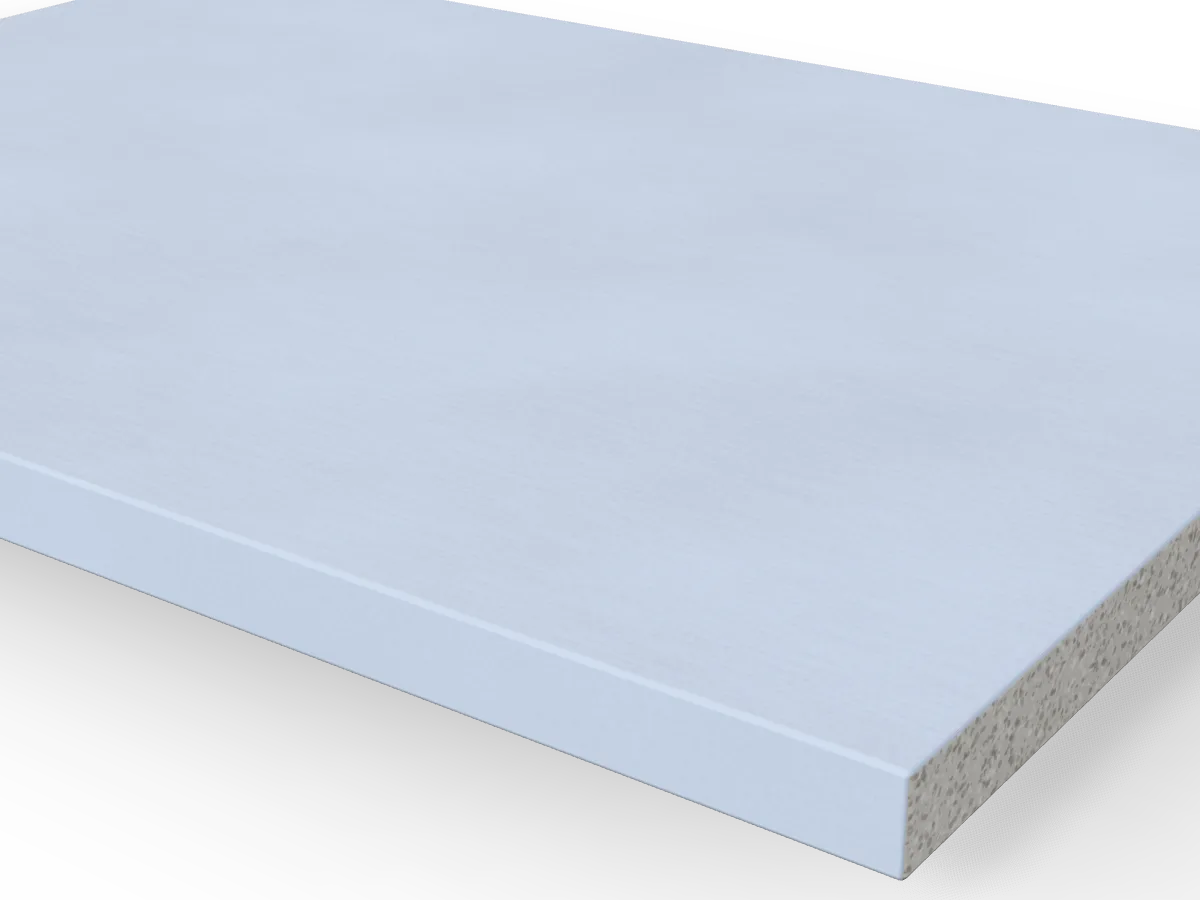 12.5mm Acoustic Plasterboard 2400 x 1200mm, close-up of the edge