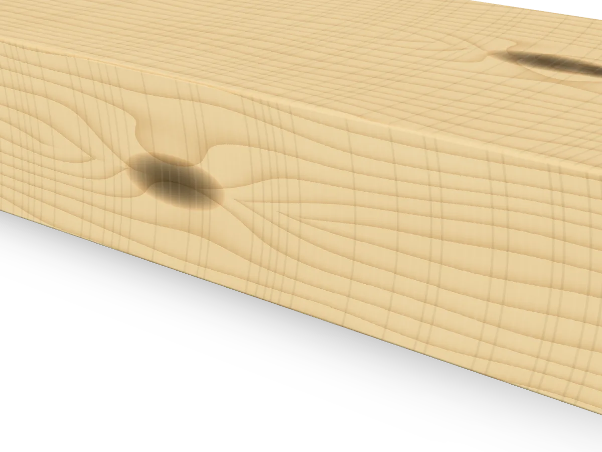 47 x 100mm C16 Carcassing Timber, 4.8m, close-up of the edge