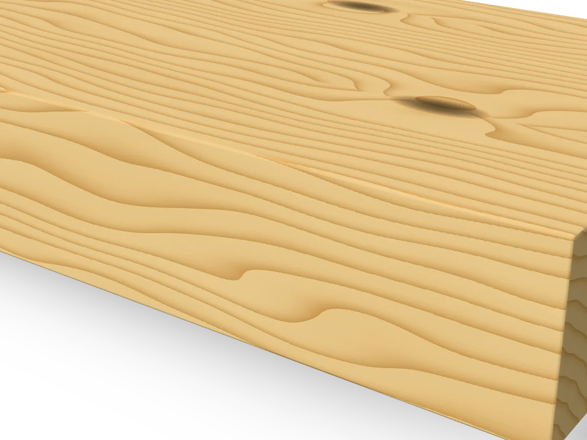 47 x 200mm C24 Carcassing Timber, 4.8m, close-up of the edge