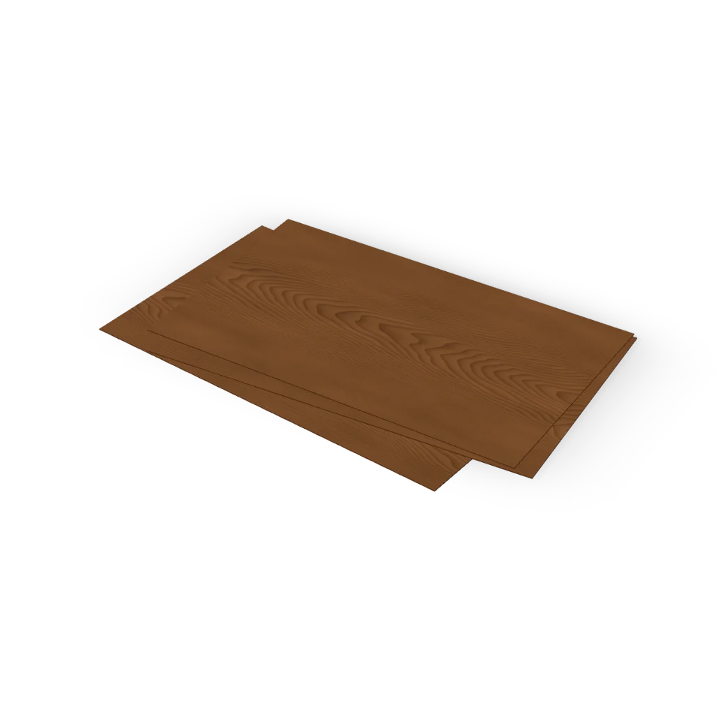0.6mm American Black Walnut Veneer Sheet, Crown Cut 2500 x 1250mm, product render