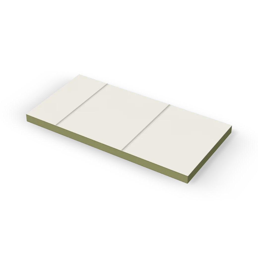 12mm V-Groove MDF Wall Panel, Primed 2440 x 1220mm, product render