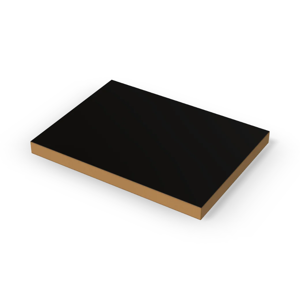 18mm Black Melamine Faced MDF 2800 x 2070mm, product render