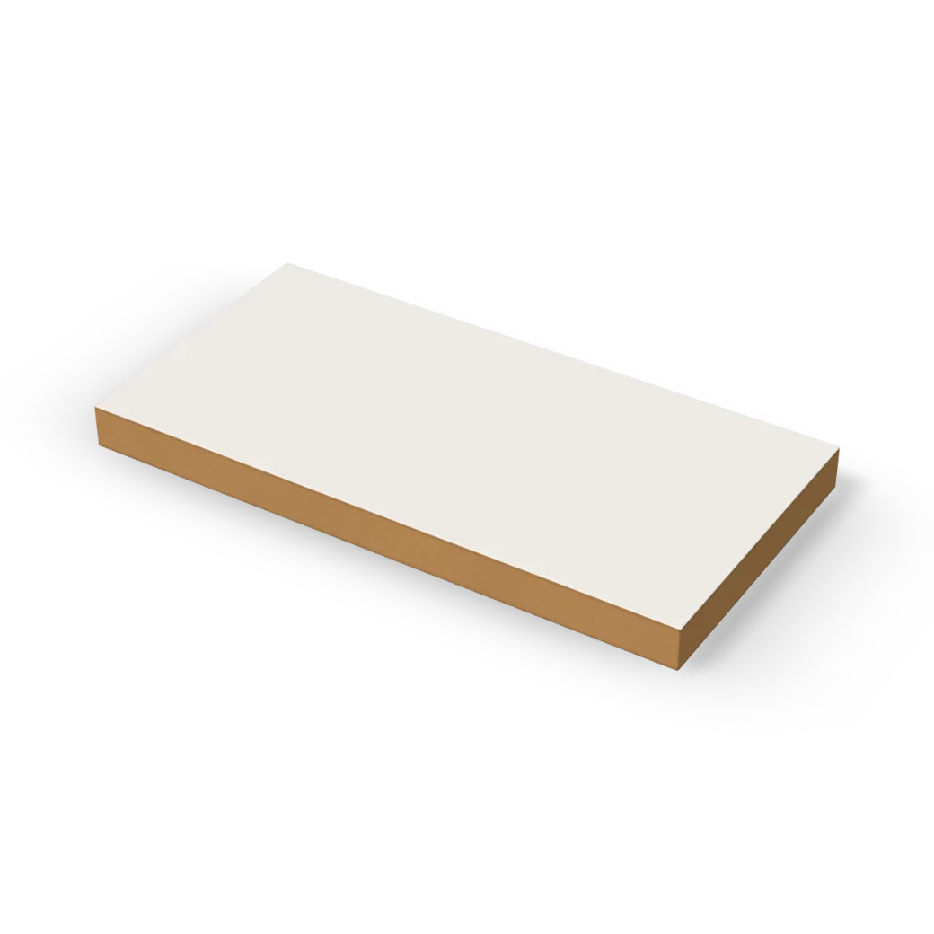 18mm White Melamine Faced MDF 2440 x 1220mm, product render
