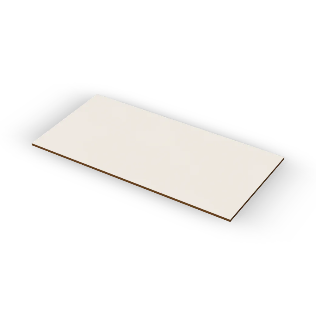 3mm White Faced Hardboard 2440 x 1220mm, product render
