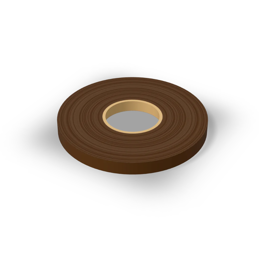 Iron-On Walnut Veneer Edging 22mm x 50m, product render
